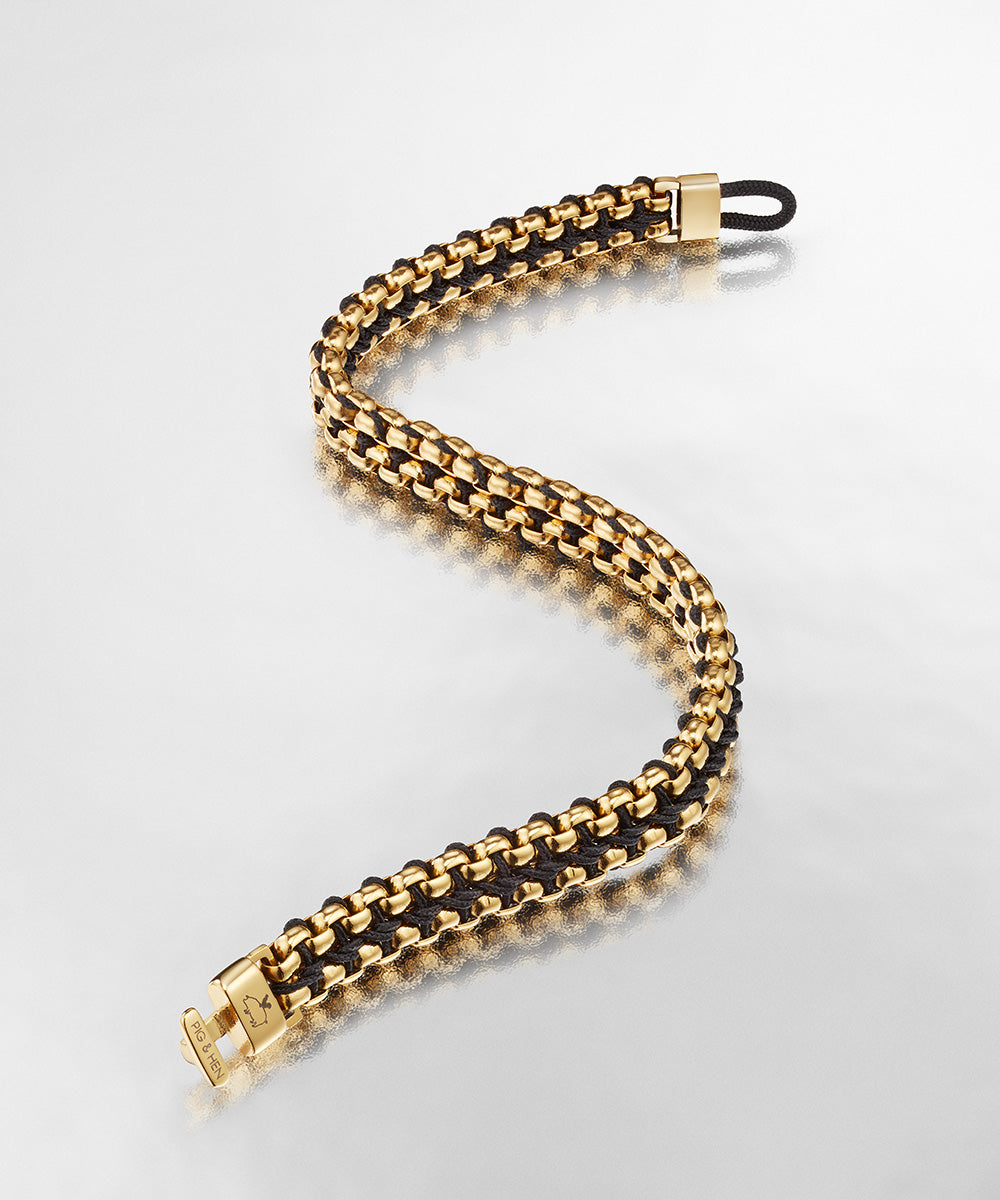 Catena Venetian 7mm Black | Gold – Pig & Hen