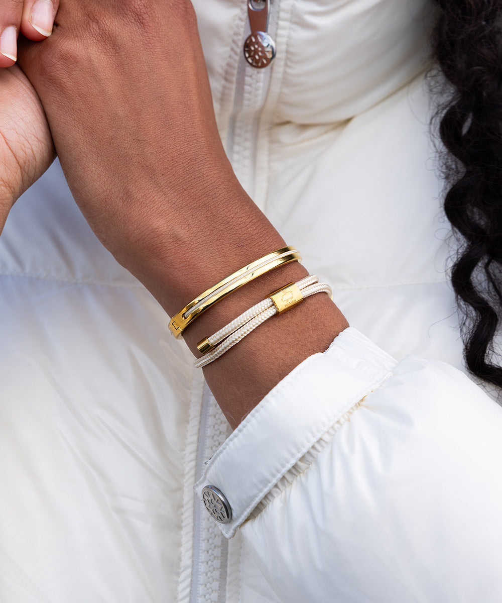 Maya Lou 6mm Ivory | Gold
