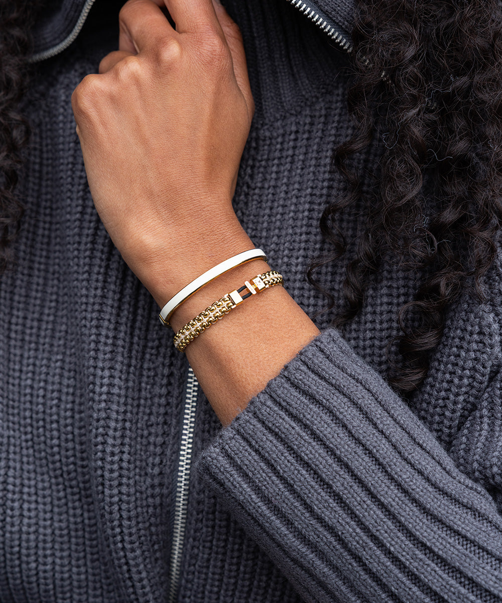 Maya Lou Aura 5mm Ivory | Gold