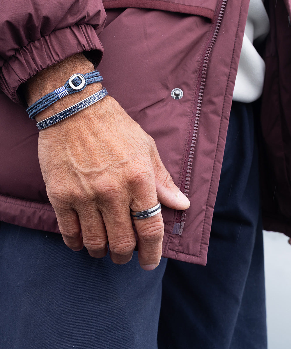 Navarch 6mm Ring Navy | Silver – Pig & Hen