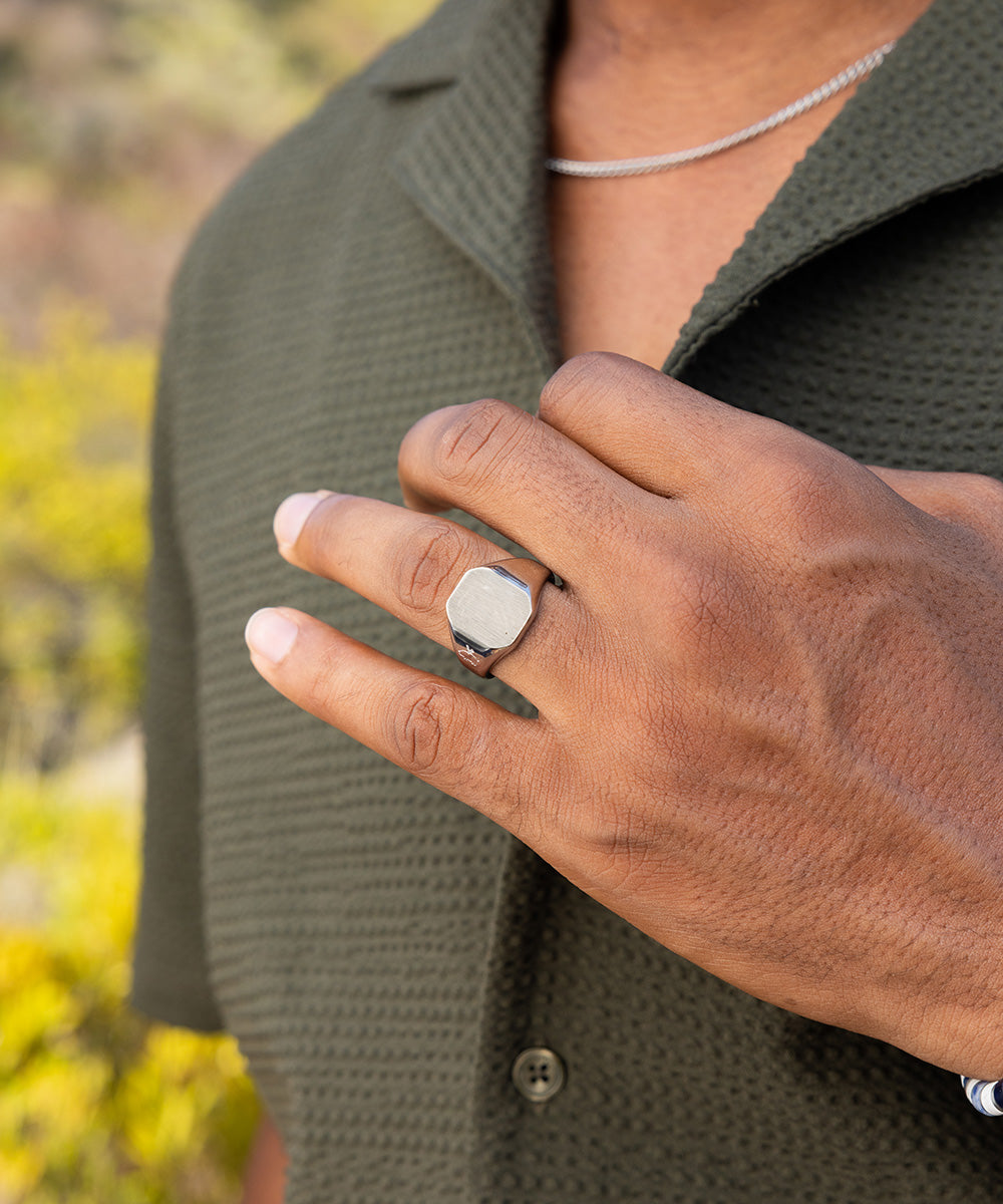 Signet Ring 16mm Classic Silver | Silver