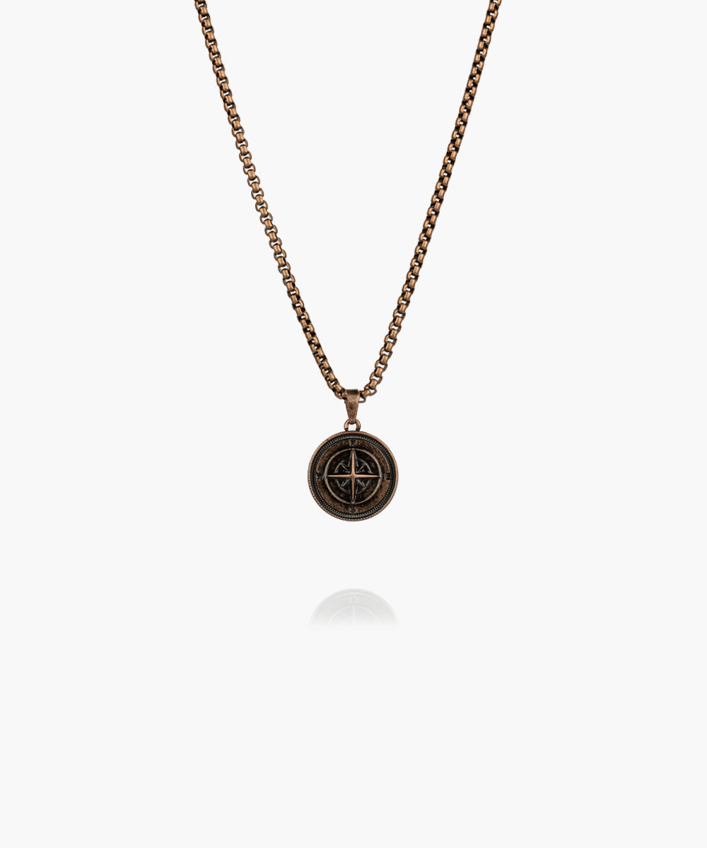 DIRT　COMPASS ROSE ネックレス Compass Rose Necklace | Bronze – Pig & Hen