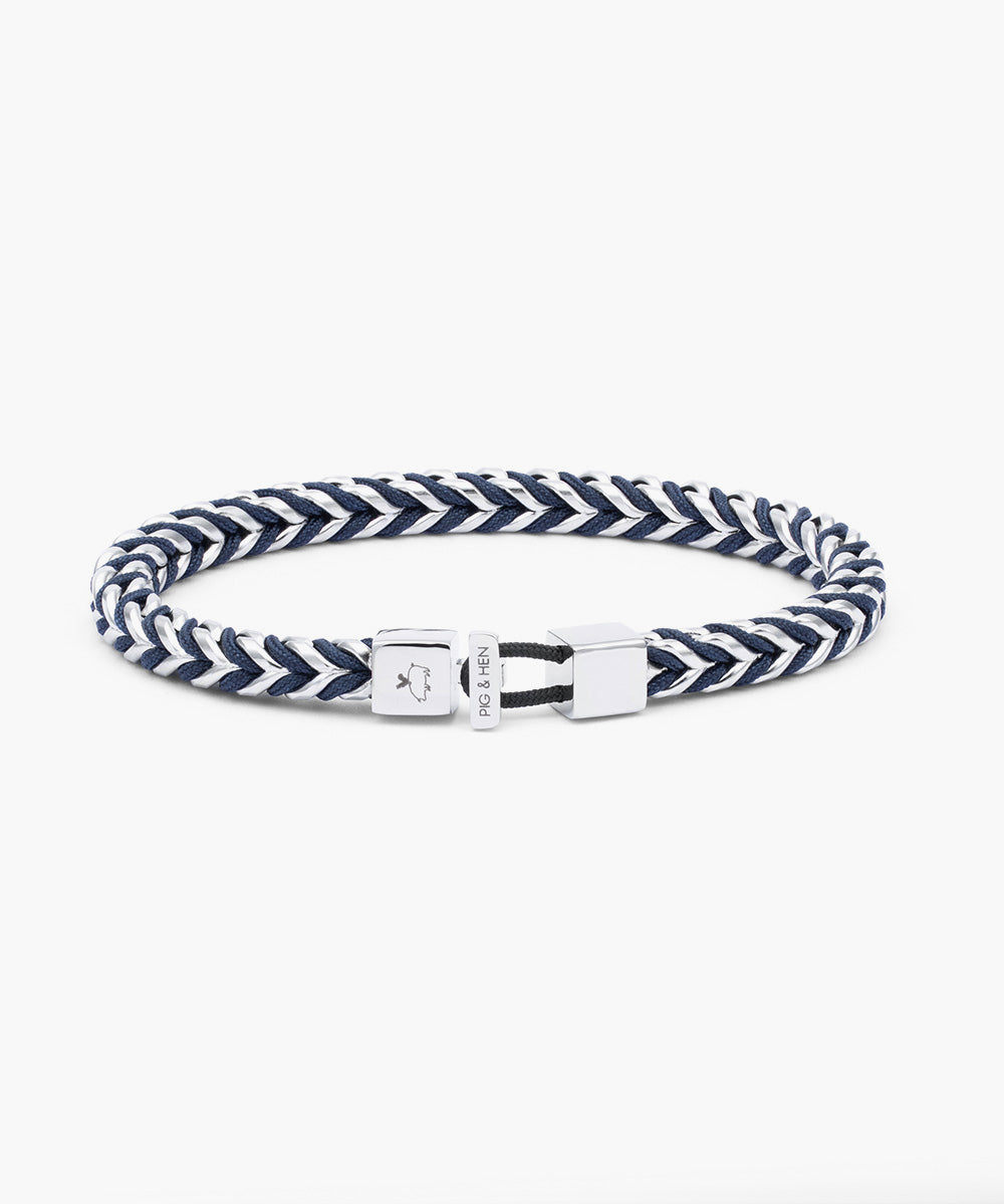 Catena Foxtail Navy | Silver – Pig & Hen