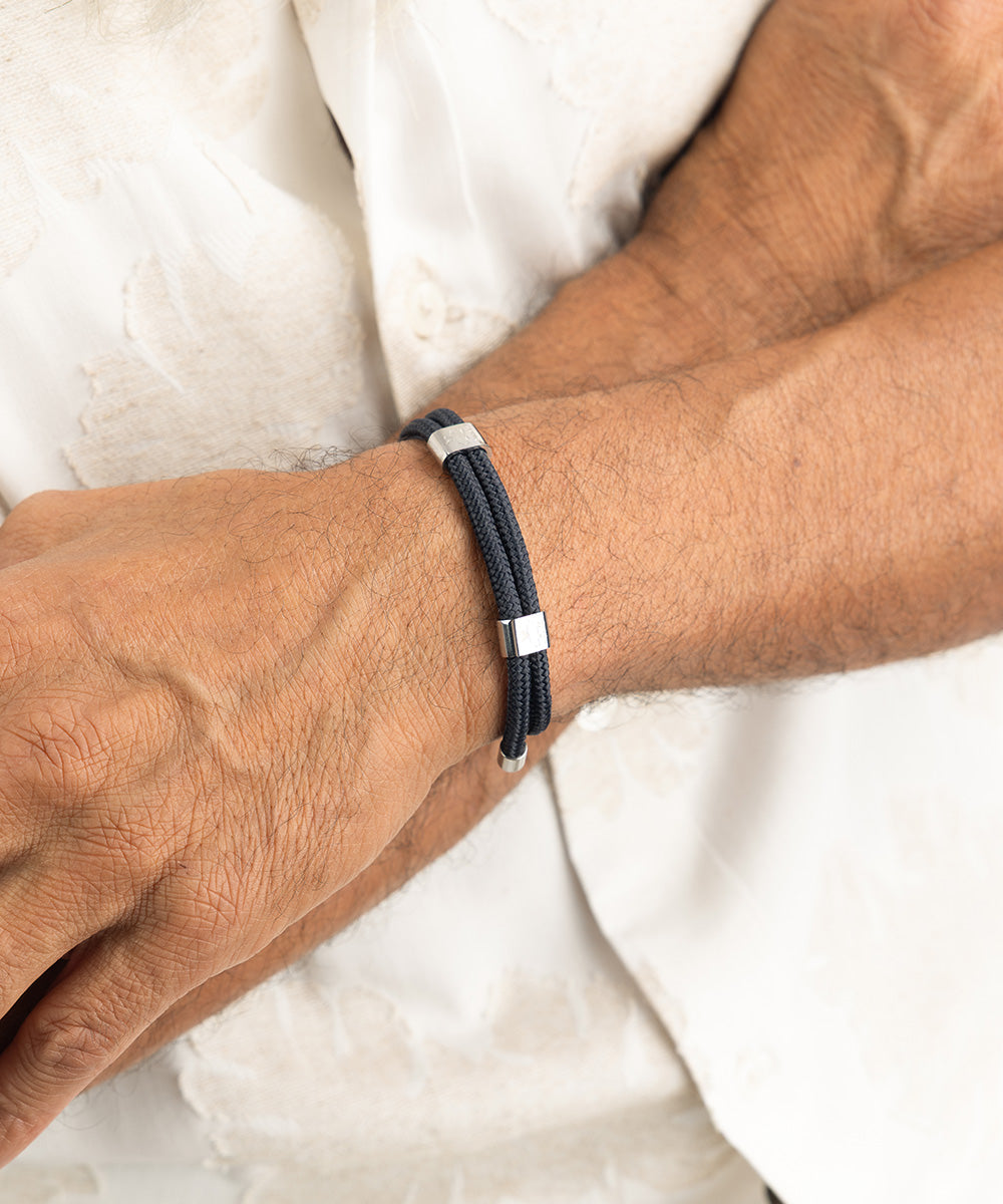 Little Lewis DBL Navy | Silver – Pig & Hen