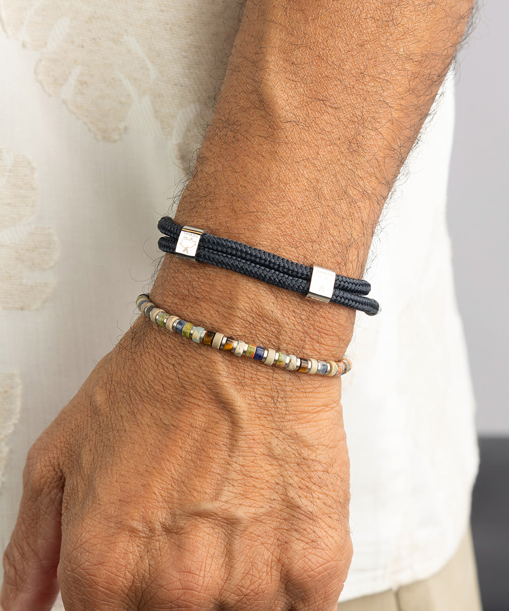Little Lewis DBL Navy | Silver – Pig & Hen