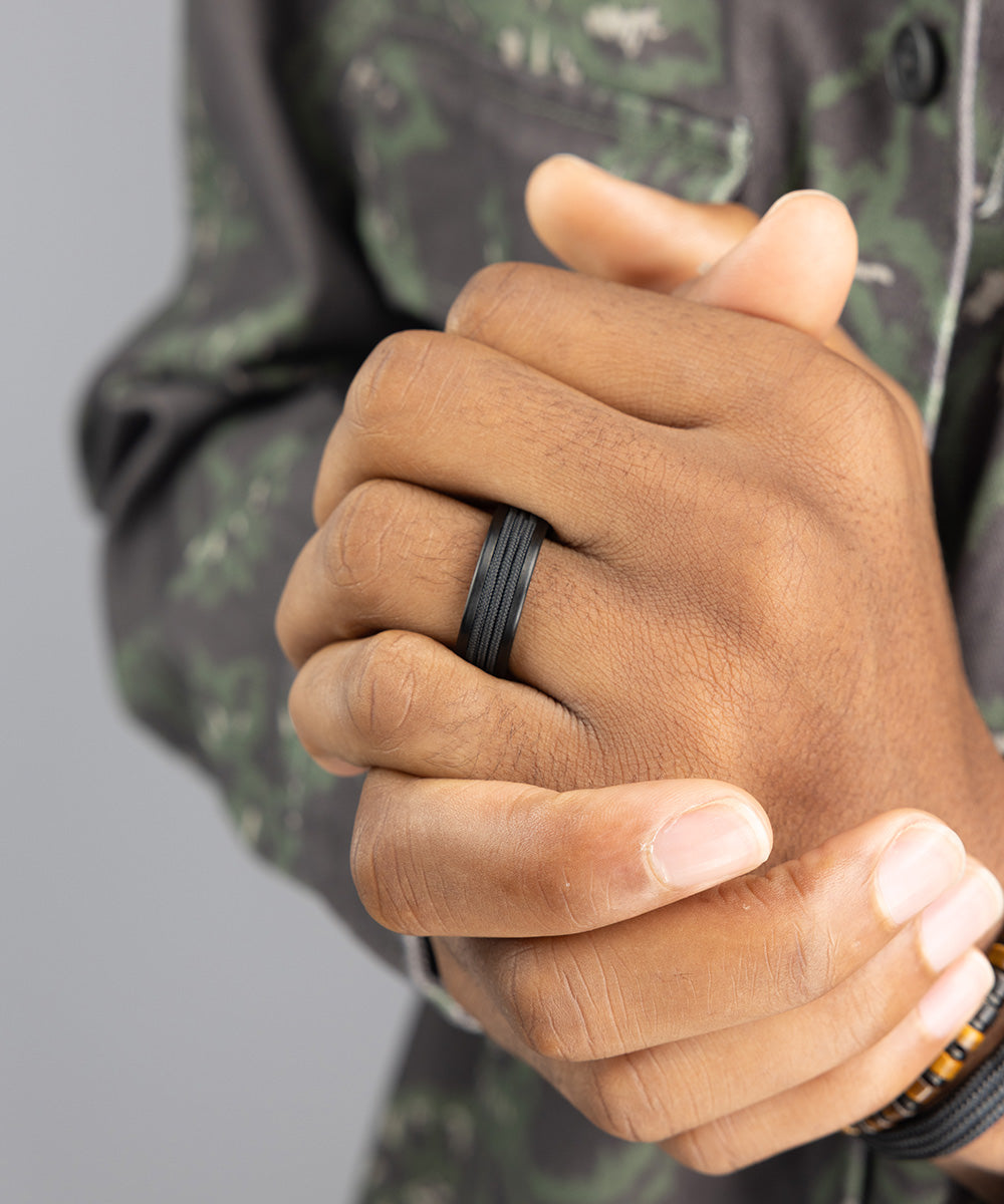 Navarch 8mm Wrap Ring Black | Black