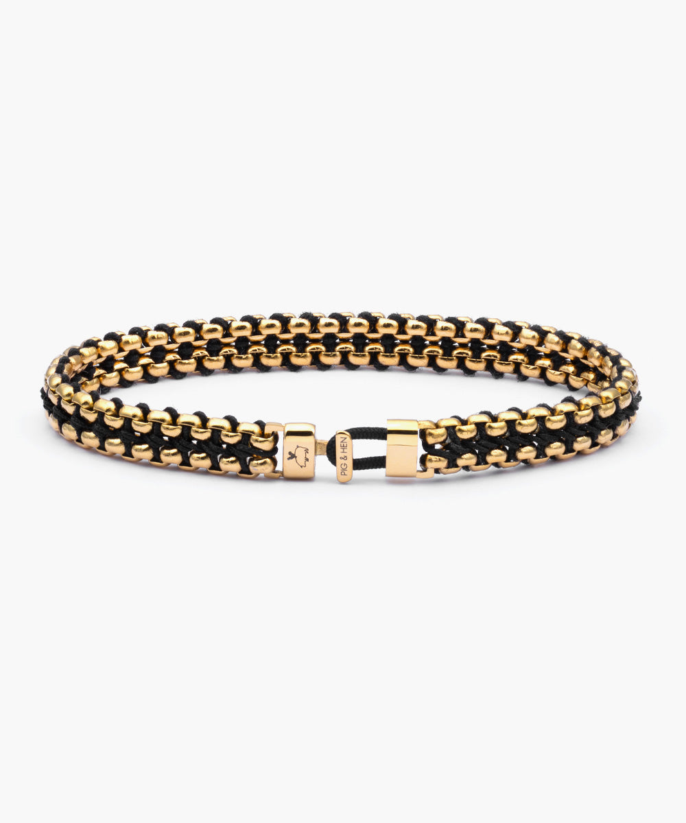 Pointless Journey VENETIAN CHAIN リング #7 Catena Venetian 7mm Black | Gold – Pig & Hen