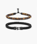 Brontide 6mm Tiger Eye & Catena Foxtail Black Set