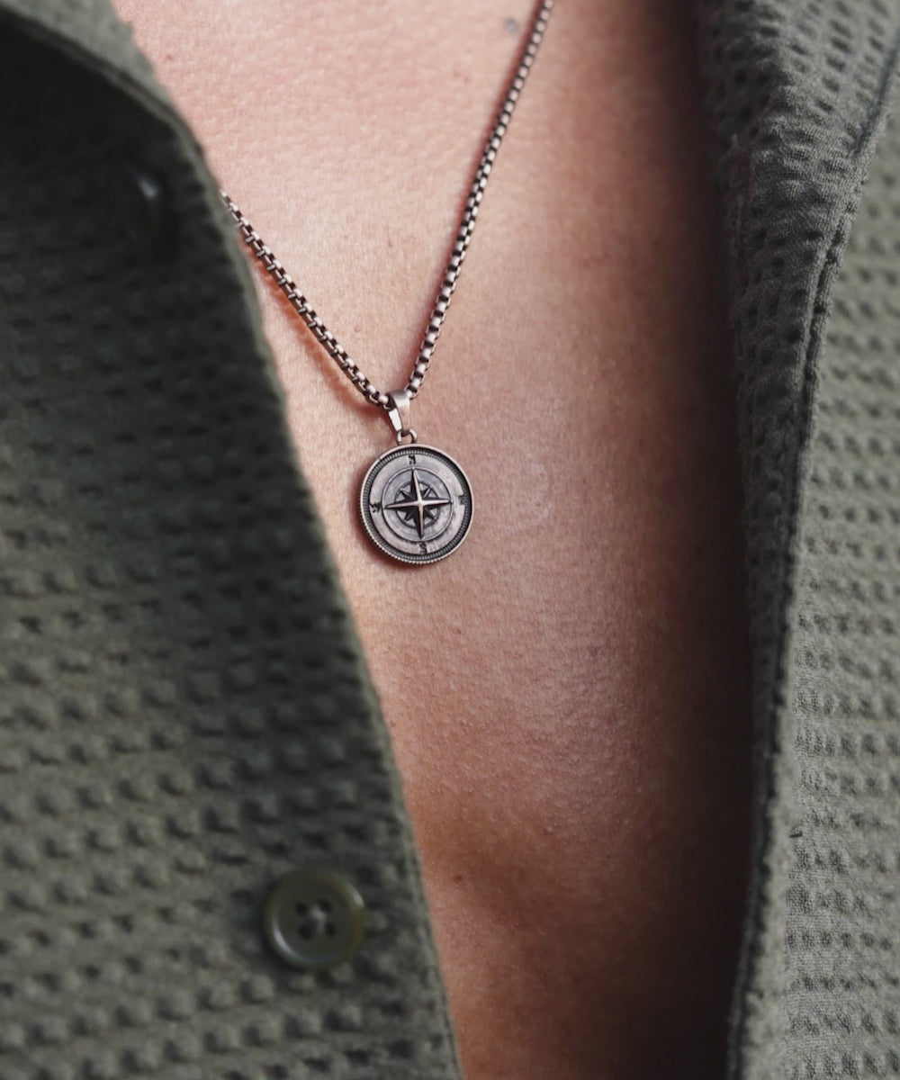 Compass Rose Necklace | Bronze – Pig & Hen